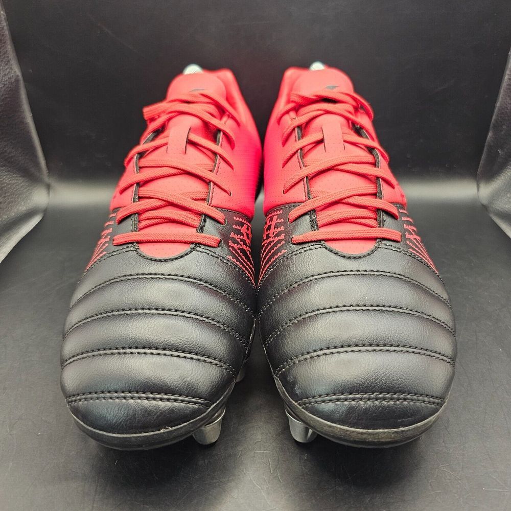 Adidas Kakari X-Kevlar 2 SG Black Red Sz 8 Football Soccer Rugby Cleat EF3397 - Picture 2 of 13